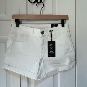 American Eagle AEO Twill Midi Low Rise Shorts